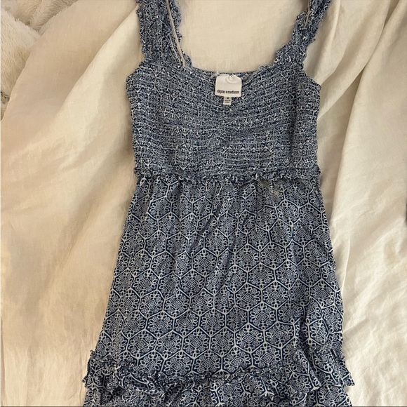 Skylar and Madison Blue Sundress - Picture 1 of 3